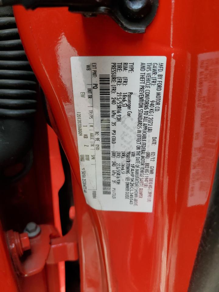 1FAHP3K26CL349543 2012 Ford Focus Se