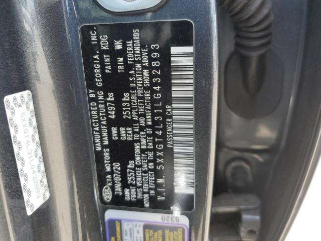 2020 Kia Optima Lx VIN: 5XXGT4L31LG432893 Lot: 57908544