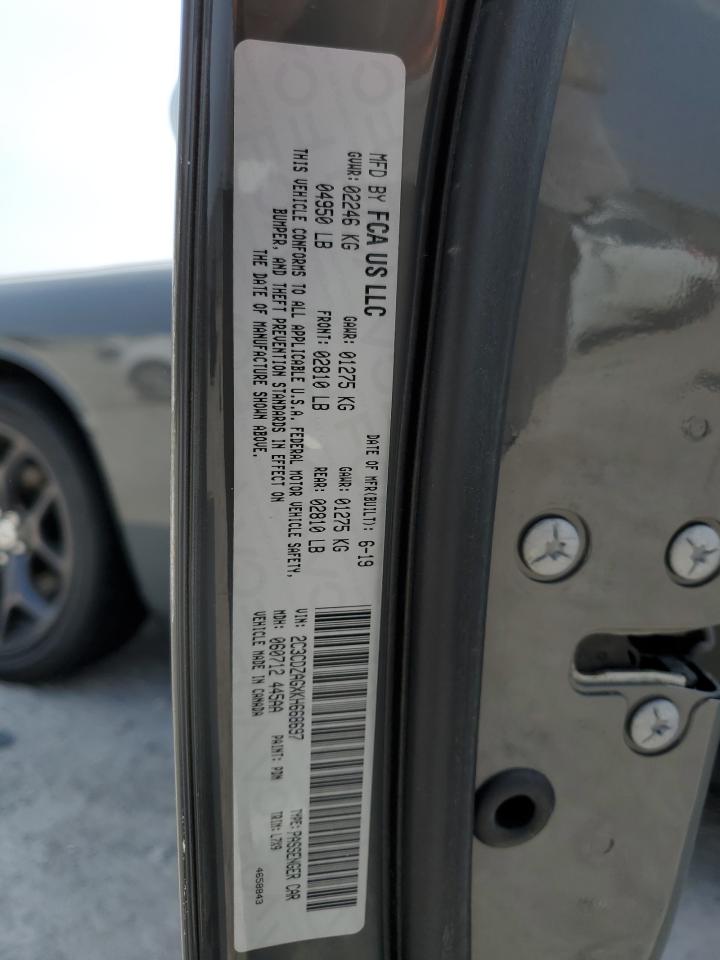 2C3CDZAGXKH668697 2019 Dodge Challenger Sxt