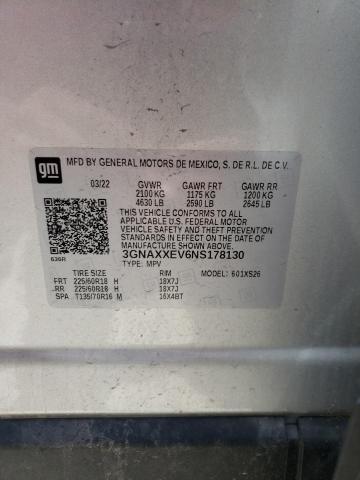 3GNAXXEV6NS178130 2022 CHEVROLET EQUINOX - Image 13