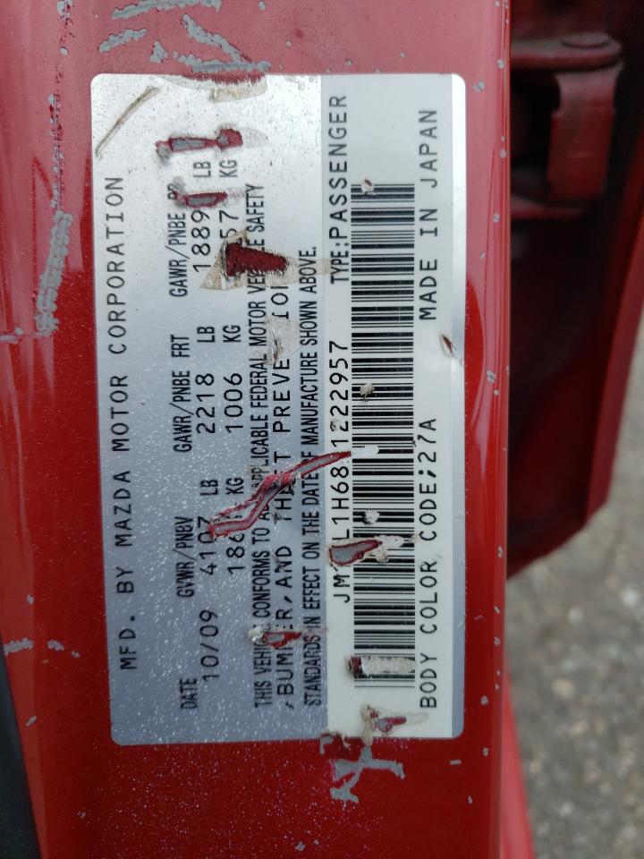 JM1BL1H68A1222957 2010 Mazda 3 S