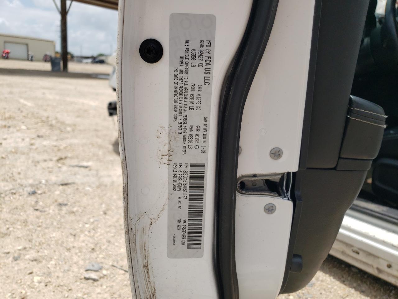 2C3CCABT5KH581127 2019 Chrysler 300 S