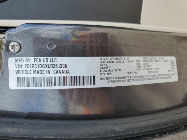 2020 Chrysler Voyager Lxi VIN: 2C4RC1DGXLR261206 Lot: 59037944