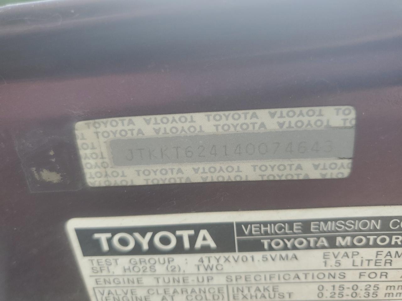 JTKKT624140074643 2004 Toyota Scion Xa