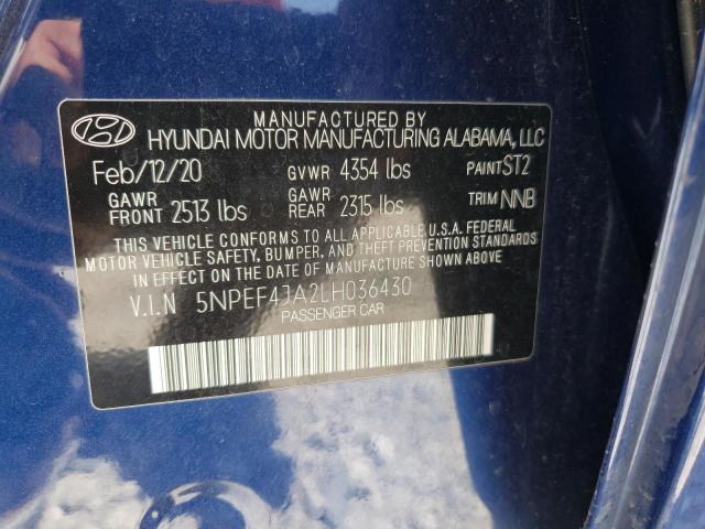 2020 HYUNDAI SONATA SEL - 5NPEF4JA2LH036430