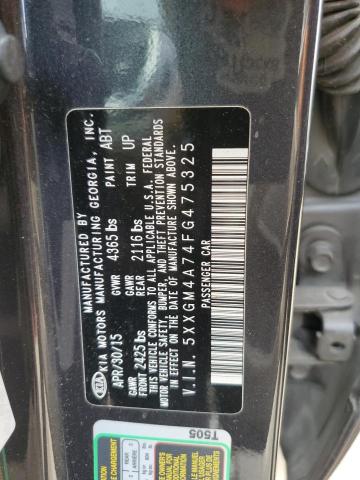 VIN 5XXGM4A74FG475325 2015 KIA Optima, LX no.12