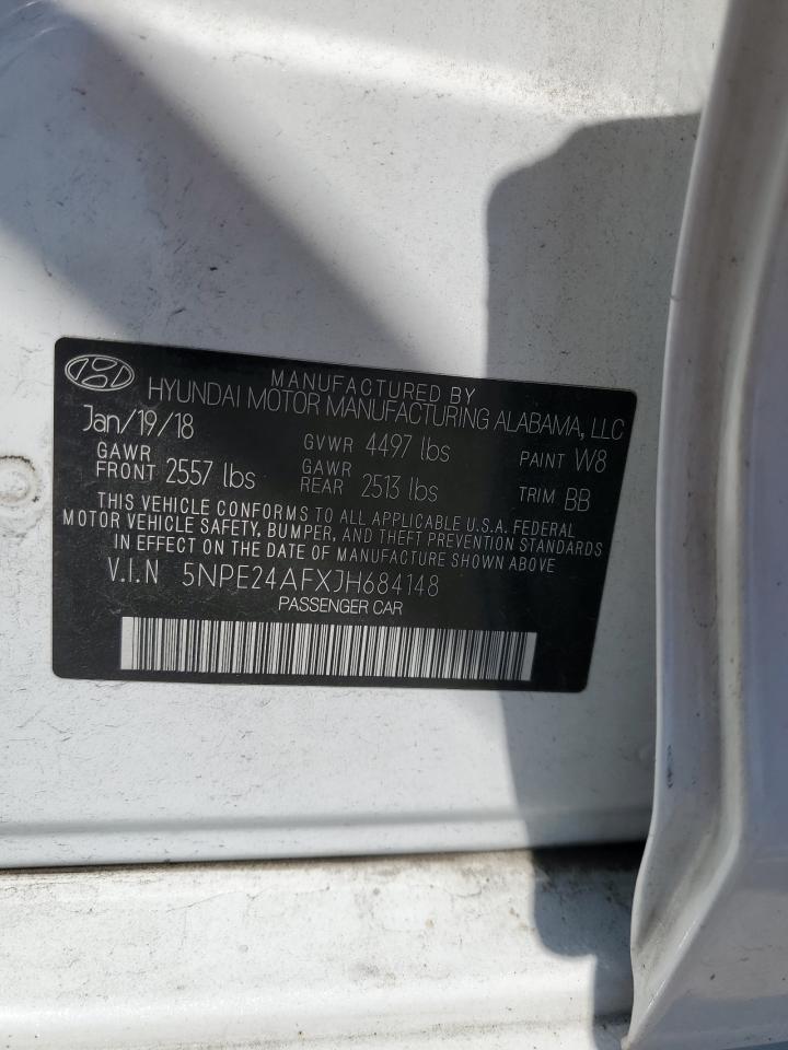 5NPE24AFXJH684148 2018 Hyundai Sonata Se