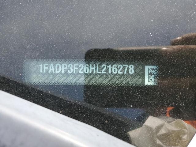 2017 Ford Focus Se VIN: 1FADP3F26HL216278 Lot: 57314854