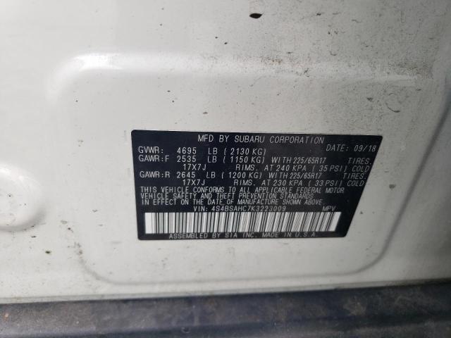 2019 Subaru Outback 2.5I Premium VIN: 4S4BSAHC7K3223009 Lot: 60594354