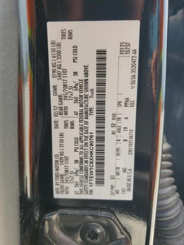 2017 FORD F150 SUPER - 1FTEW1C8XHKC90761