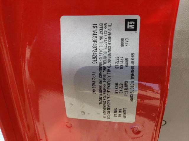 2008 Chevrolet Cobalt Lt VIN: 1G1AL58F487342676 Lot: 59910144