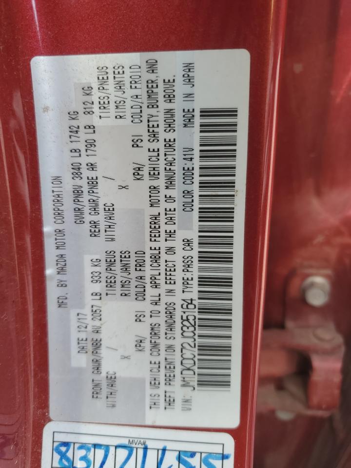 JM1DKDC72J0325164 2018 Mazda Cx-3 Touring