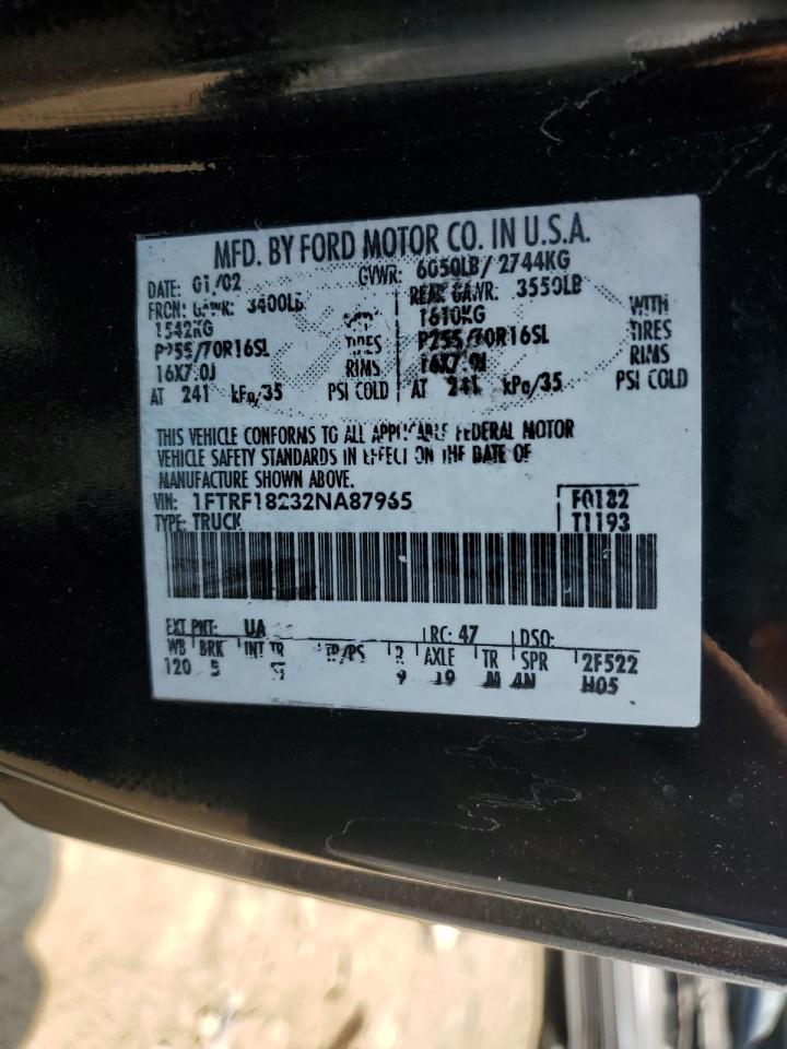 1FTRF18232NA87965 2002 Ford F150