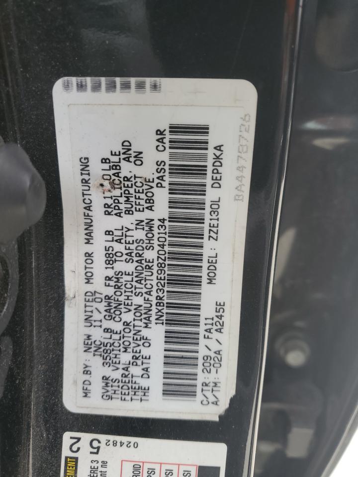 1NXBR32E98Z040134 2008 Toyota Corolla Ce