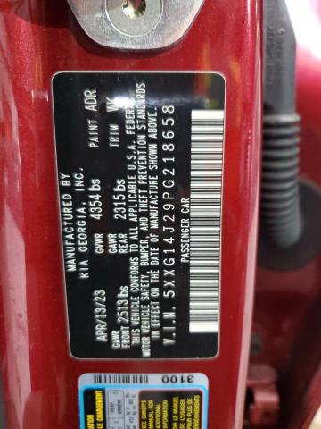 2023 Kia K5 Lxs VIN: 5XXG14J29PG218658 Lot: 60918464