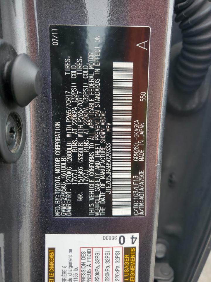 JTEZU5JR6B5029333 2011 Toyota 4Runner Sr5