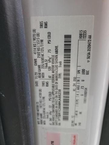 2021 Ford Transit T-250 VIN: 1FTBR1C89MKA88238 Lot: 58924224