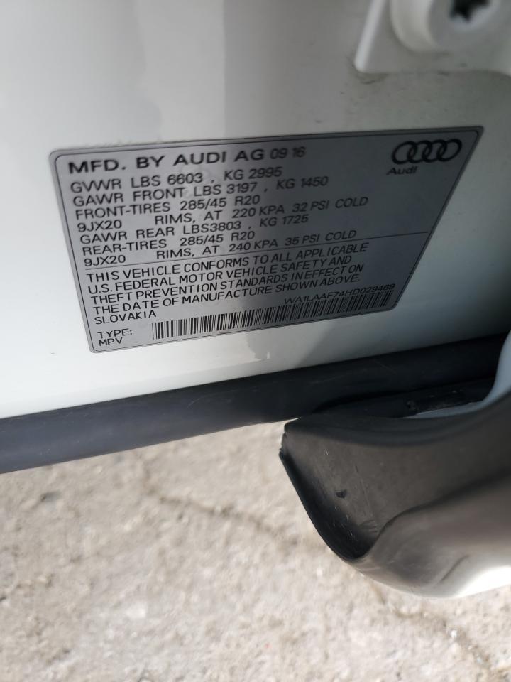 WA1LAAF74HD029469 2017 Audi Q7 Premium Plus