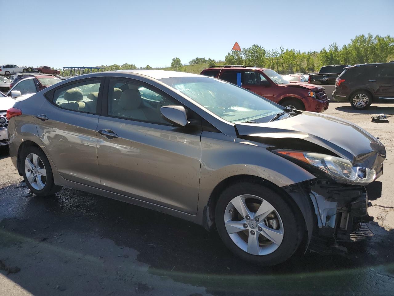 Lot #2974841169 2013 HYUNDAI ELANTRA GL