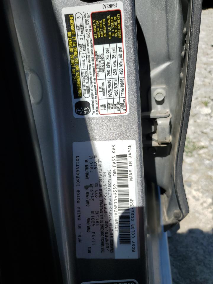 JM1BM1V76E1149359 2014 Mazda 3 Touring