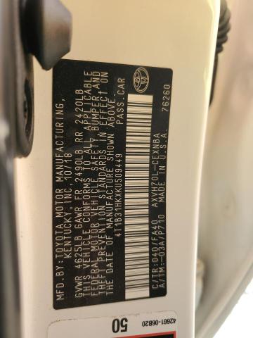 2019 TOYOTA CAMRY LE - 4T1B31HKXKU509449