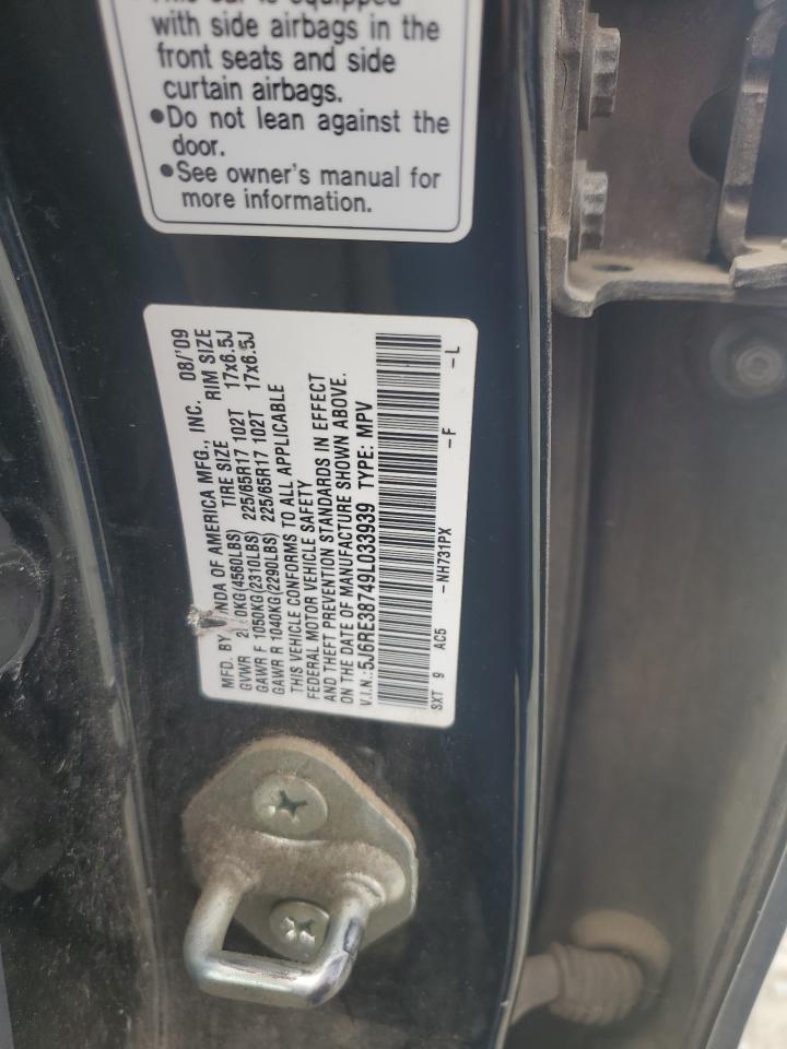 5J6RE38749L033939 2009 Honda Cr-V Exl