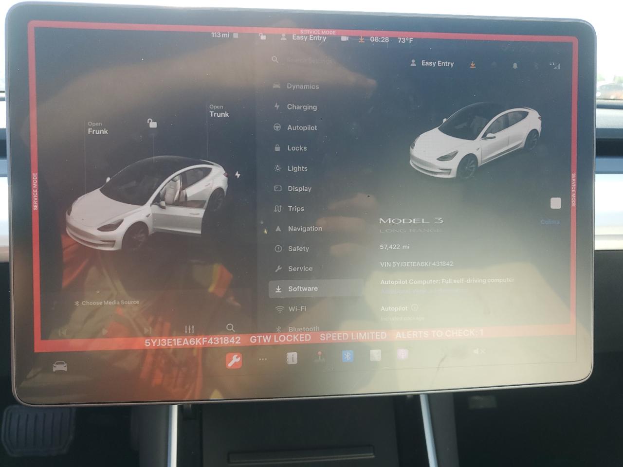 5YJ3E1EA6KF431842 2019 Tesla Model 3