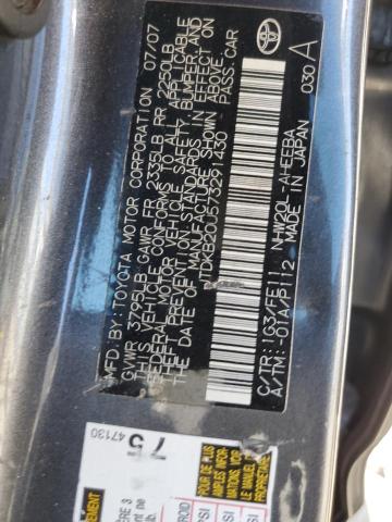 2007 Toyota Prius VIN: JTDKB20U573291430 Lot: 57765384