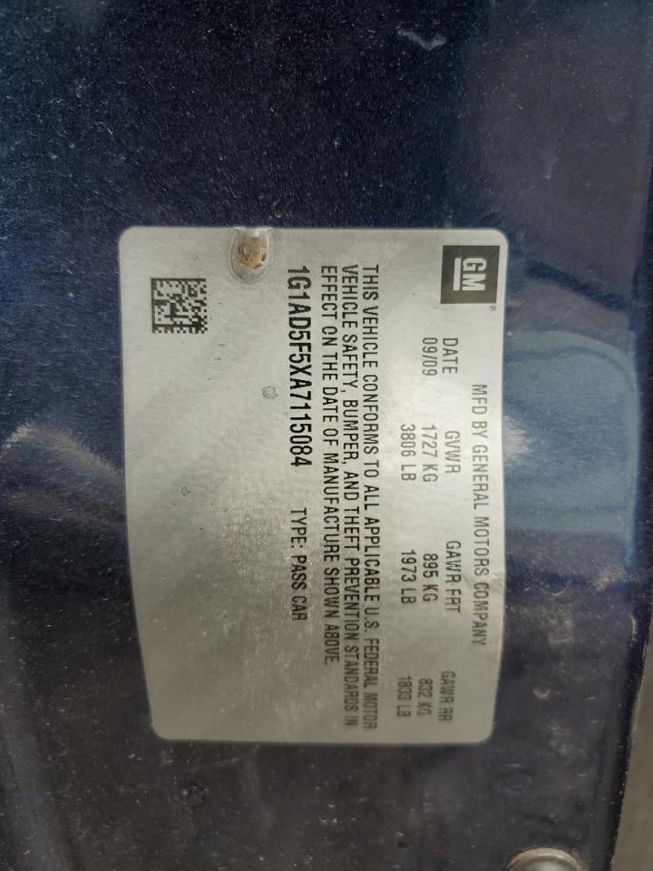 1G1AD5F5XA7115084 2010 Chevrolet Cobalt 1Lt