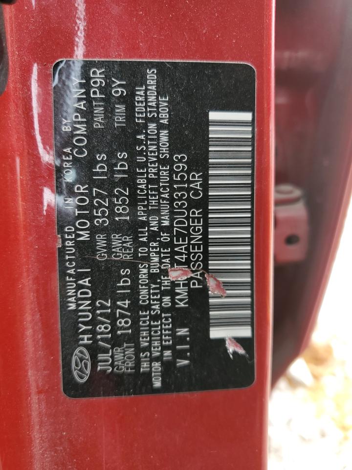 KMHCT4AE7DU331593 2013 Hyundai Accent Gls