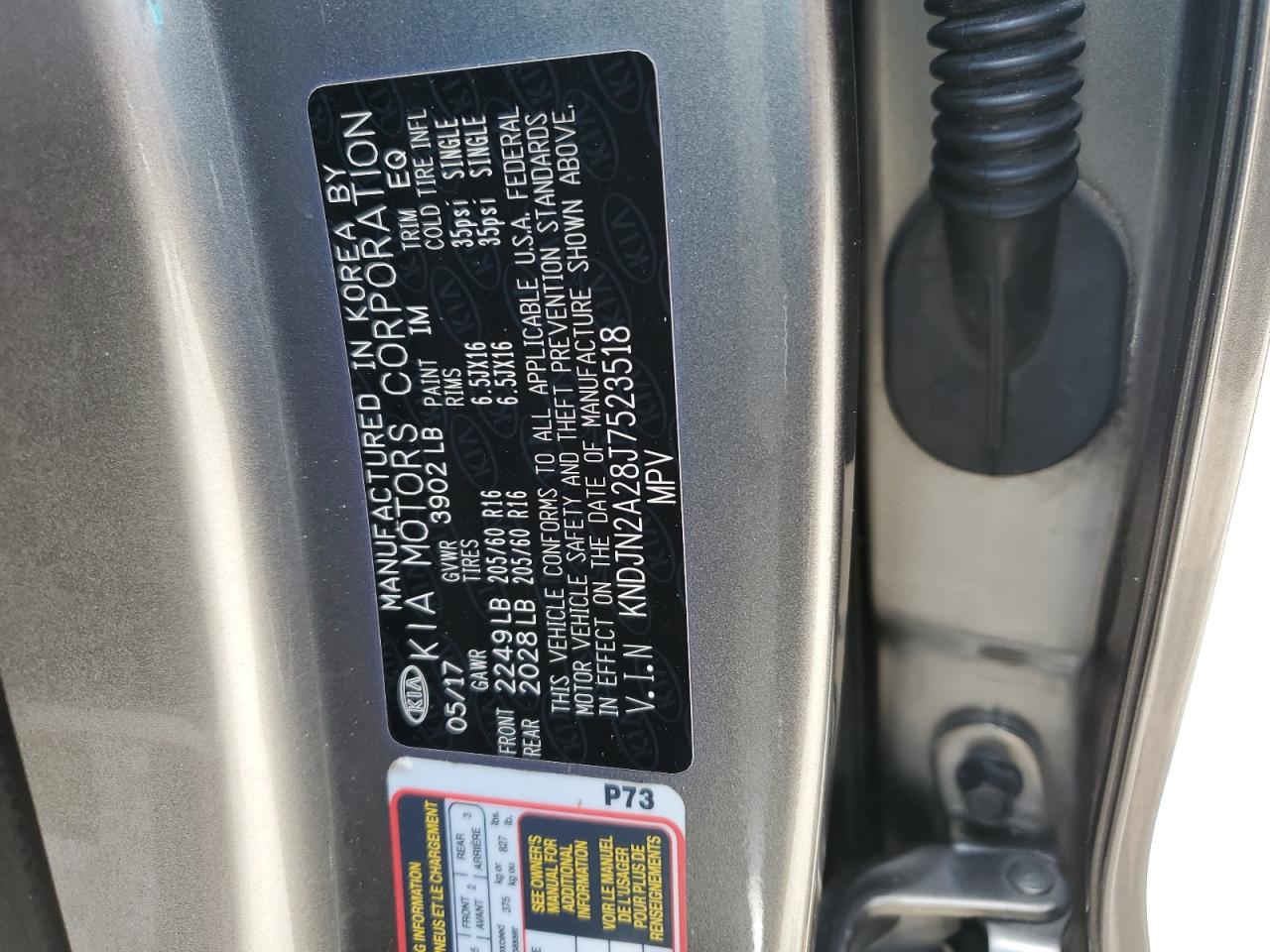 KNDJN2A28J7523518 2018 Kia Soul