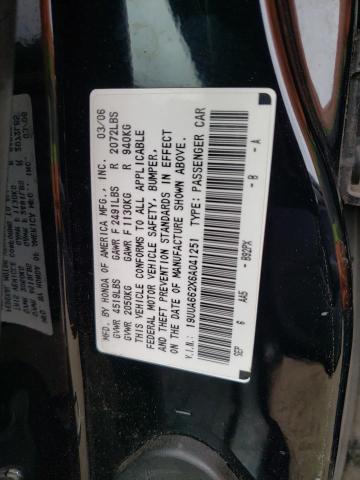 2006 Acura 3.2Tl VIN: 19UUA662X6A041251 Lot: 60427714