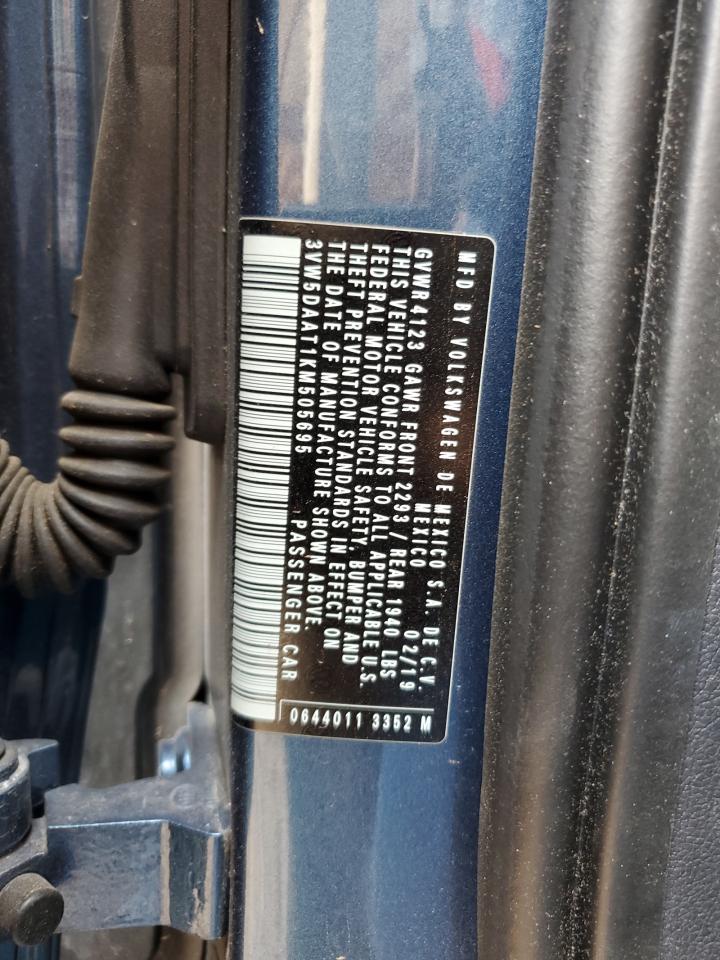 3VW5DAAT1KM505695 2019 Volkswagen Beetle S