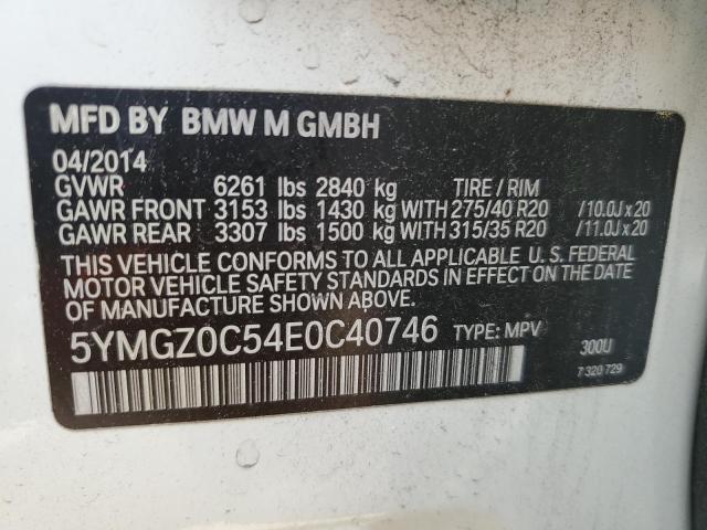 VIN 5YMGZ0C54E0C40746 2014 BMW X6, M no.12