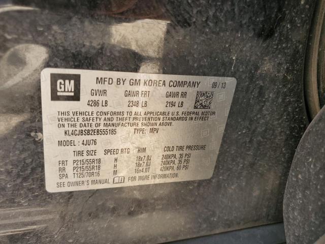 2014 Buick Encore Convenience VIN: KL4CJBSB2EB555185 Lot: 58497214