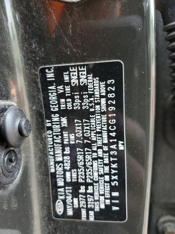 5XYKT3A14CG192823 2012 Kia Sorento Base