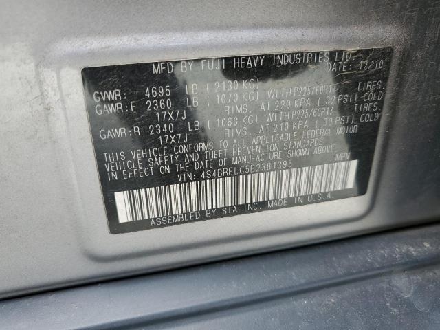 2011 Subaru Outback 3.6R Limited VIN: 4S4BRELC5B2381395 Lot: 60276784