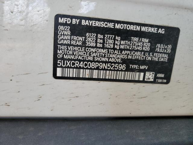 2023 BMW X5 Sdrive 40I VIN: 5UXCR4C08P9N52596 Lot: 59696404