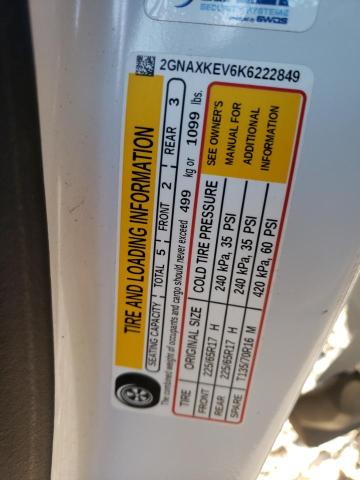 2019 CHEVROLET EQUINOX LT - 2GNAXKEV6K6222849