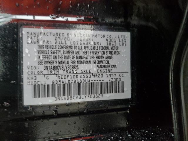 2020 Nissan Sentra Sv VIN: 3N1AB8CV3LY303825 Lot: 57766474