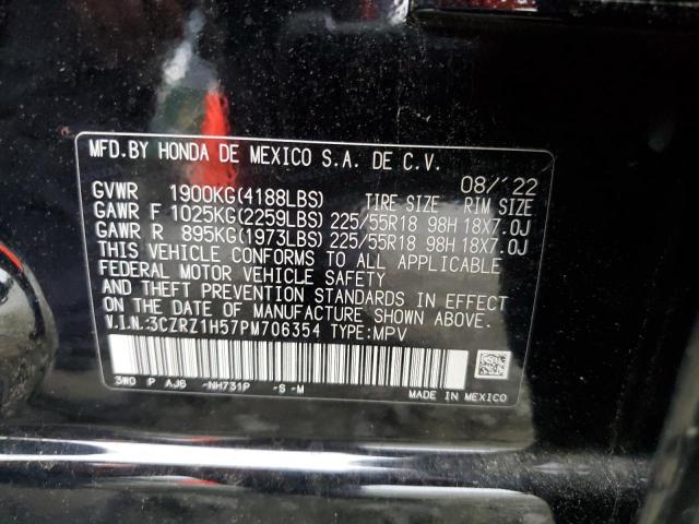 2023 Honda Hr-V Sport VIN: 3CZRZ1H57PM706354 Lot: 57949204