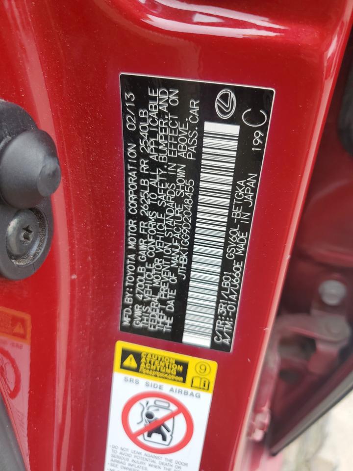 JTHBK1GG9D2048455 2013 Lexus Es 350