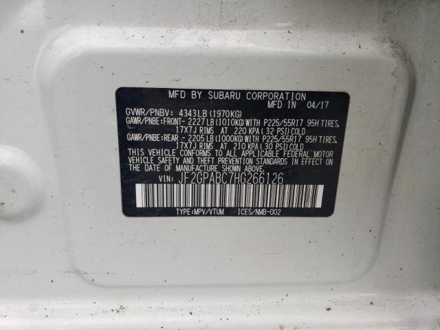 2017 SUBARU CROSSTREK - JF2GPABC7HG266126