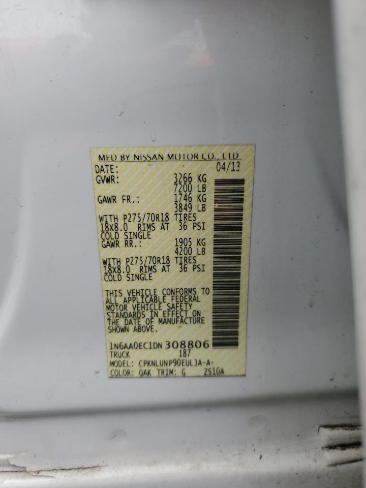 1N6AA0EC1DN308806 2013 Nissan Titan S