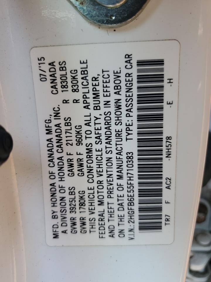 2HGFB6E55FH710383 2015 Honda Civic Si 2HGFB6E55FH710383 2015 Honda Civic Si