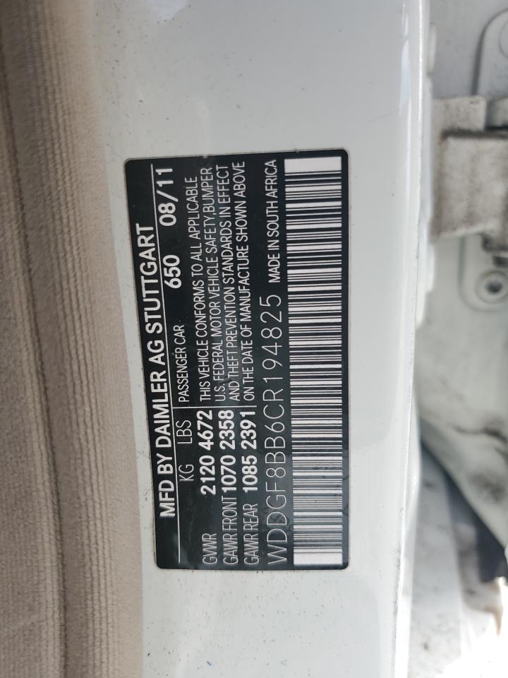 WDDGF8BB6CR194825 2012 Mercedes-Benz C 300 4Matic