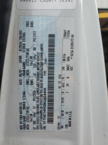 2008 Ford Econoline E150 Van VIN: 1FTNE14W28DA04406 Lot: 58209474