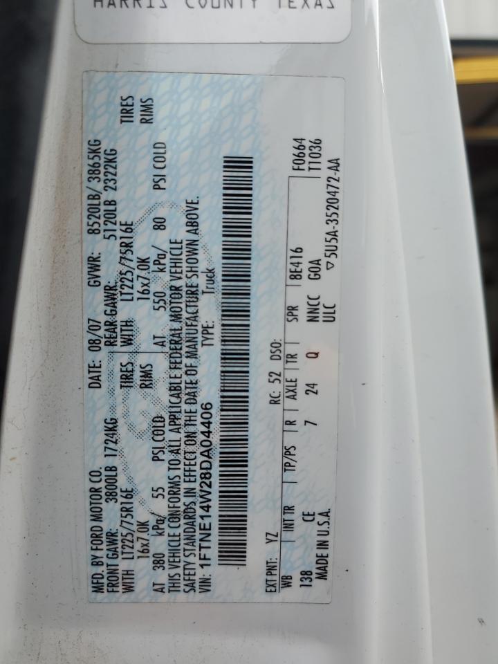 1FTNE14W28DA04406 2008 Ford Econoline E150 Van