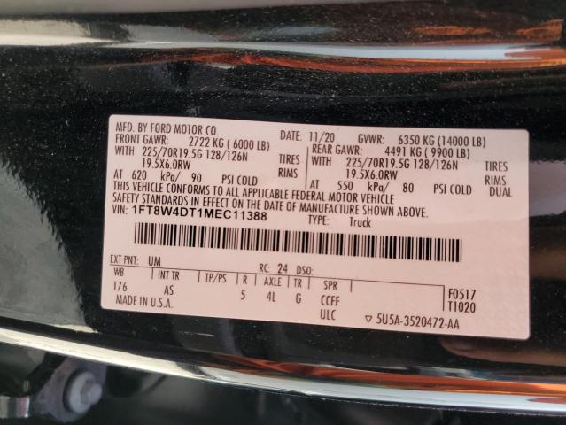 2021 Ford F450 Super Duty VIN: 1FT8W4DT1MEC11388 Lot: 57105844