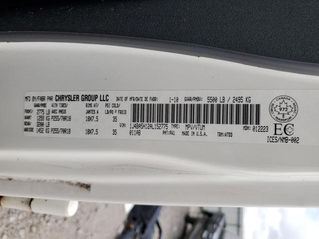 2010 Jeep Wrangler Unlimited Sahara VIN: 1J4BA5H12AL152775 Lot: 57358334